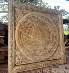 Tranh Trống Đồng Bằng Gỗ Bản Đồ Việt Nam Kích Thước 140*140 Cm