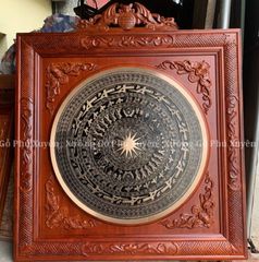 Tranh Trống Đồng Ngũ Phúc Kích Thước 100*100 Cm