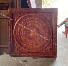 Tranh Trống Đồng Bằng Gỗ Kích Thước 100*100 Cm