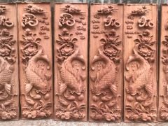 Tranh Gỗ Lý Ngư Vọng Nguyệt Kích Thước 127*42*6 Cm Gỗ Hương Đá