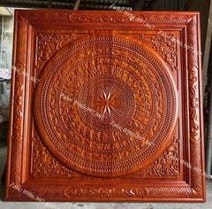 Tranh Trống Đồng Bằng Gỗ Kích Thước 140*140 Cm