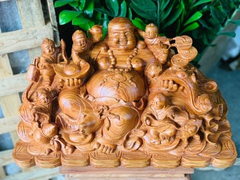 Tượng Phật - Di Lặc Kích Thước C50-S27-N26 Gỗ Hương Đá