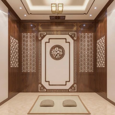 Vách Ngăn Phòng Thờ - Đục Truyện Hoa Văn VN10