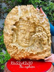 Tượng Phật - Diện Phật Kích Thước C52-S10-N42 Gỗ Nu Nghiến