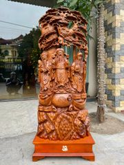 Tượng Phật - Tam Đa Phúc Lộc Thọ Kích Thước C112-S16-N48 Gỗ Ngọc Am