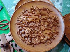 Đĩa Gỗ Long Phụng