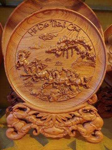 Đĩa Gỗ Mã Đáo Thành Công dk 40cm