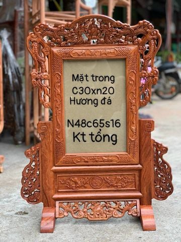 Khung Gỗ Di Ảnh Kích Thước Ngang 48 Cao 65 Sâu 16 Cm