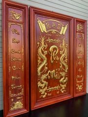 Tranh Thờ Cha Mẹ Kích Thước 108*108 Cm Gỗ Hương Đỏ