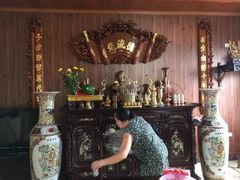 Cuốn Thư Câu Đối Gỗ Gụ Song Long Kích Thước Cuốn Thư 197*87*4 - Câu Đối 197*28*4