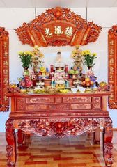 Cuốn Thư Câu Đối Gỗ Hương Đỏ Đục Rồng Kích Thước Cuốn Thư 175*81*4 - Câu Đối 175*28*4