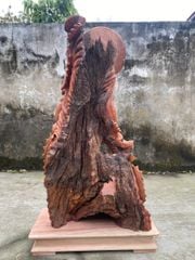 Tượng Linh Vật - Cá Chép Vượt Vũ Môn Hoá Rồng Kích Thước C89-S28-N48 Gỗ Hương Ta