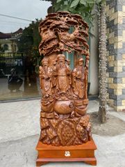 Tượng Phật - Tam Đa Phúc Lộc Thọ Kích Thước C112-S16-N48 Gỗ Ngọc Am