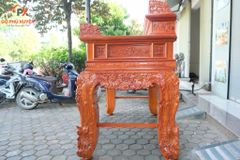 Bàn Thờ - Án Gian Đứng Gỗ Hương Đỏ- Bàn Thờ Nhị Cấp Kích Thước 175 Đục Tứ Linh