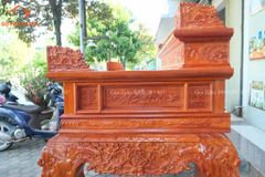 Bàn Thờ - Án Gian Đứng Gỗ Hương Đỏ- Bàn Thờ Nhị Cấp Kích Thước 175 Đục Tứ Linh