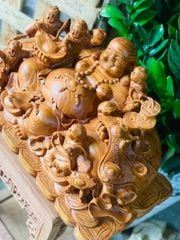 Tượng Phật - Di Lặc Kích Thước C50-S27-N26 Gỗ Hương Đá