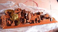 Cửa Võng Đục Truyện Gỗ Hương Đá - Mẫu 2