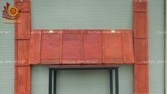Hoành Phi Câu Đối Mai Đào Kích Thước Hoành Phi 175*67*4 - Câu Đối 175*28*4 Gỗ Hương Đỏ