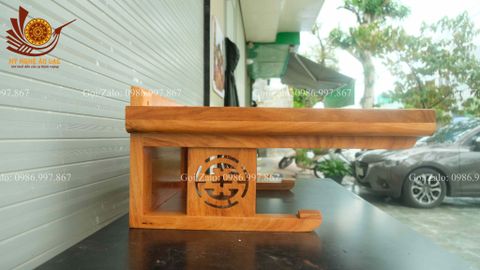 Bàn Thờ Treo Tường Kích Thước Ngang 61cm, Sâu 48cm - Gỗ Gõ Đỏ