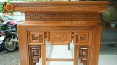 Bàn Thờ Chung Cư- Gỗ Gõ Đỏ Kích Thước Cao 125, Sâu 69, Rộng 97 Chân 8