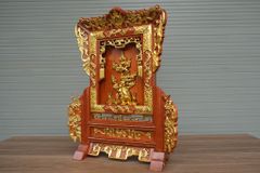 Phụ Kiện- Gương Thờ Cao 61cm, ngang đế 38cm Hương đá