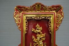 Phụ Kiện- Gương Thờ Cao 79cm, ngang đế 55cm, Sâu 17cm -Gỗ Mít/dổi
