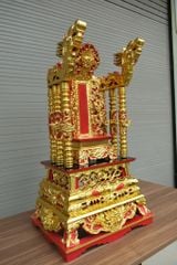 Ngai thờ Kích Thước Cao 74cm, Ngang 40cm, Sâu 33cm Gỗ Mít Sơn Sơn Thếp Vàng
