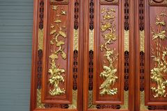 Tranh Tứ Quý Gỗ Tùng Cúc Trúc Mai Dát Vàng Kích Thước 107*37*3 Cm Gỗ Hương Đỏ- Vinh Hoa Phú Quý