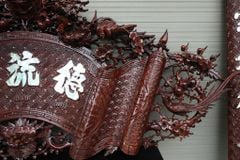 Cuốn Thư Câu Đối Khảm Trai Gỗ Gụ Cao Cấp Kích Thước 1m97