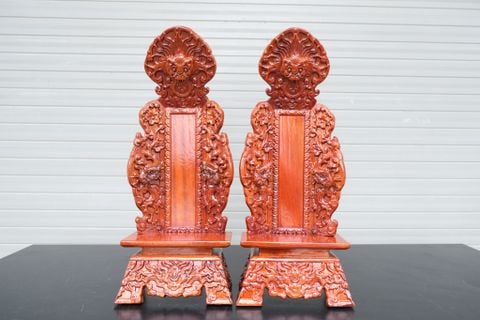 Bài Vị Gia Tiên Gỗ Mít Cao 48cm