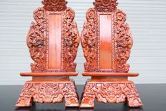 Bài Vị Gia Tiên Gỗ Mít Cao 48cm