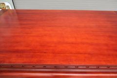 Bàn Thờ - Án Gian Đứng Gỗ Gụ Đục Chiện Hoa Sen Kích Thước N197*S107*C117
