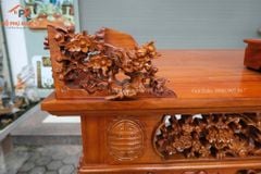 Bàn Thờ - Án Gian Đứng Gỗ Gụ - Vua Sập Thờ Đục Mai Đào Kích Thước 197