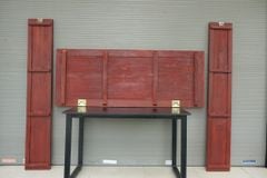 Hoành Phi Câu Đối Gỗ Quang Lưu Đức Dát Vàng Kích Thước Hoành Phi 175*67*4 - Câu Đối 175*28*4 Gỗ Hương Đỏ - Song Long Chầu nguyệt