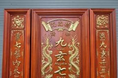 Cửu Huyền Thất Tổ Chữ Hán Gỗ Kích Thước 108*108 Cm Gỗ Hương Đỏ