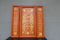 Cửu Huyền Thất Tổ Gỗ Kích Thước 108*108 Cm Gỗ Hương Đỏ