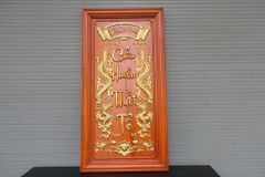 Cửu Huyền Thất Tổ Gỗ Kích Thước 108*108 Cm Gỗ Hương Đỏ