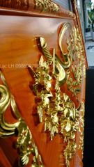 Hoành Phi Câu Đối Gỗ Nguyên Khối Dát Vàng Nền Trơn Kích Thước Hoành Phi 175*67*5 - Câu Đối 175*28*4 Gỗ Hương Đỏ