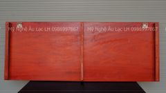Hoành Phi Câu Đối Gỗ Nguyên Khối Dát Vàng Kích Thước Hoành Phi 127*48*5 - Câu Đối 127*25*4 Gỗ Hương Đỏ