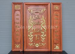 Cửu Huyền Thất Tổ Gỗ Kích Thước 107*107 Cm Gỗ Hương Đá