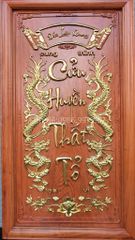 Cửu Huyền Thất Tổ Gỗ Kích Thước 107*107 Cm Gỗ Hương Đá
