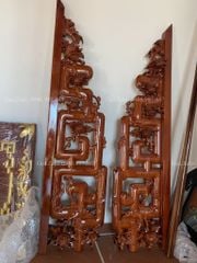 Cửa Võng Đục Truyện Gỗ Gụ - Mẫu 3