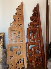 Cửa Võng Đục Truyện Gỗ Gụ - Mẫu 3