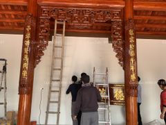 Cửa Võng Đục Truyện Gỗ Gụ - Mẫu 3