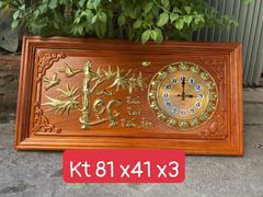 Đồng hồ gỗ chữ Lộc