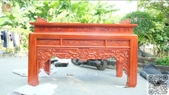Bàn Thờ Đứng Gỗ Hương Đỏ Kích Thước N197*S97*C117 Chân Thẳng