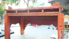 Bàn Thờ Đứng Gỗ Hương Đỏ Kích Thước N197*S97*C117 Chân Thẳng