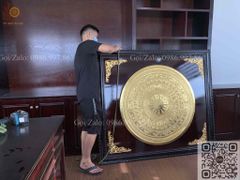 Tranh Trống Đồng - Kích Thước 80*80 Cm Gỗ Sồi