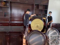 Tranh Trống Đồng - Kích Thước 80*80 Cm Gỗ Sồi