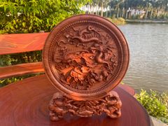 Đĩa Gỗ Long Phụng